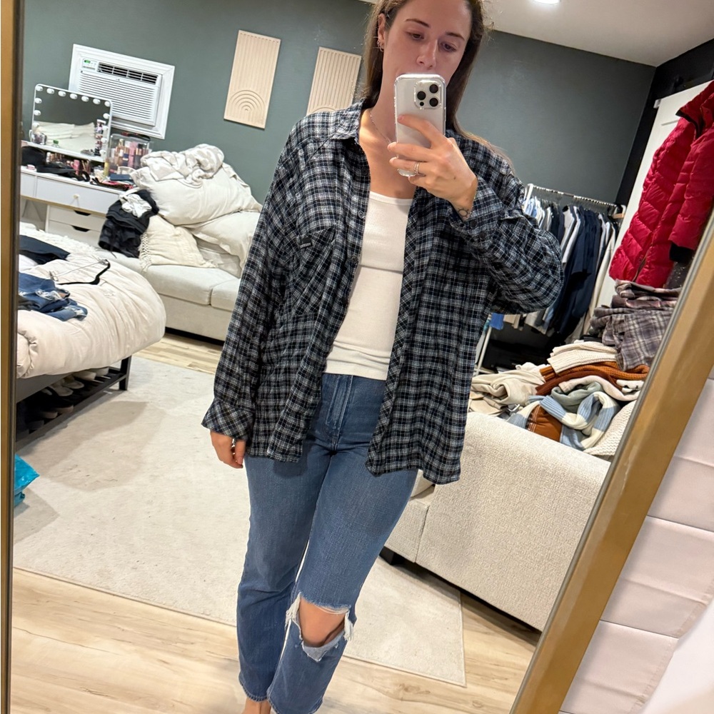 BDG Plaid Flannel - size large